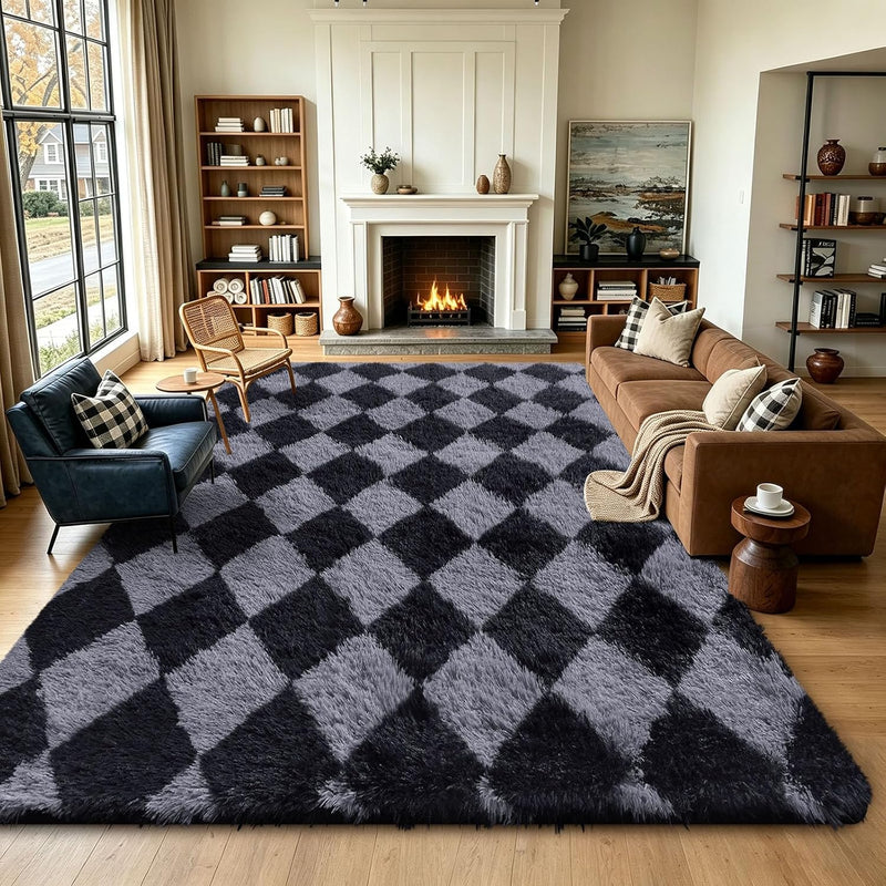 Fluffy Large Rugs Living Room