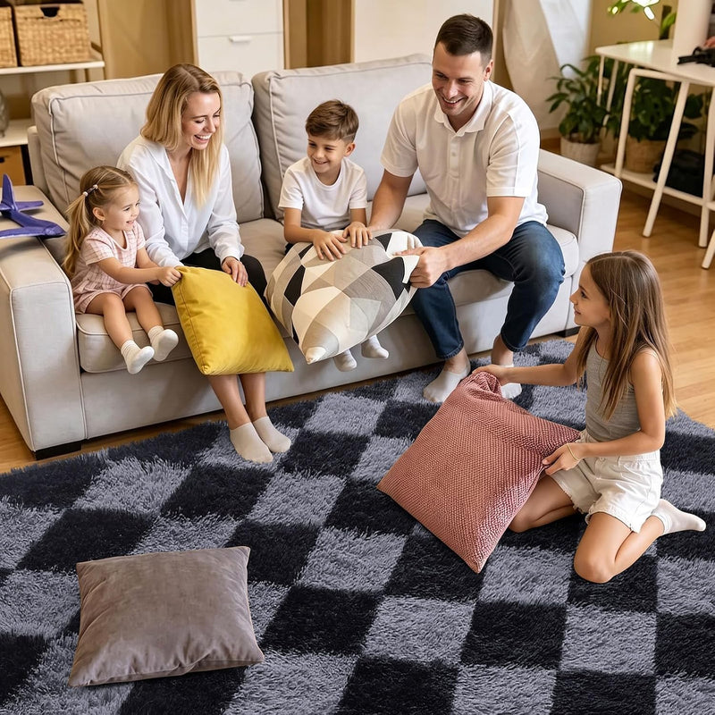 Fluffy Large Rugs Living Room