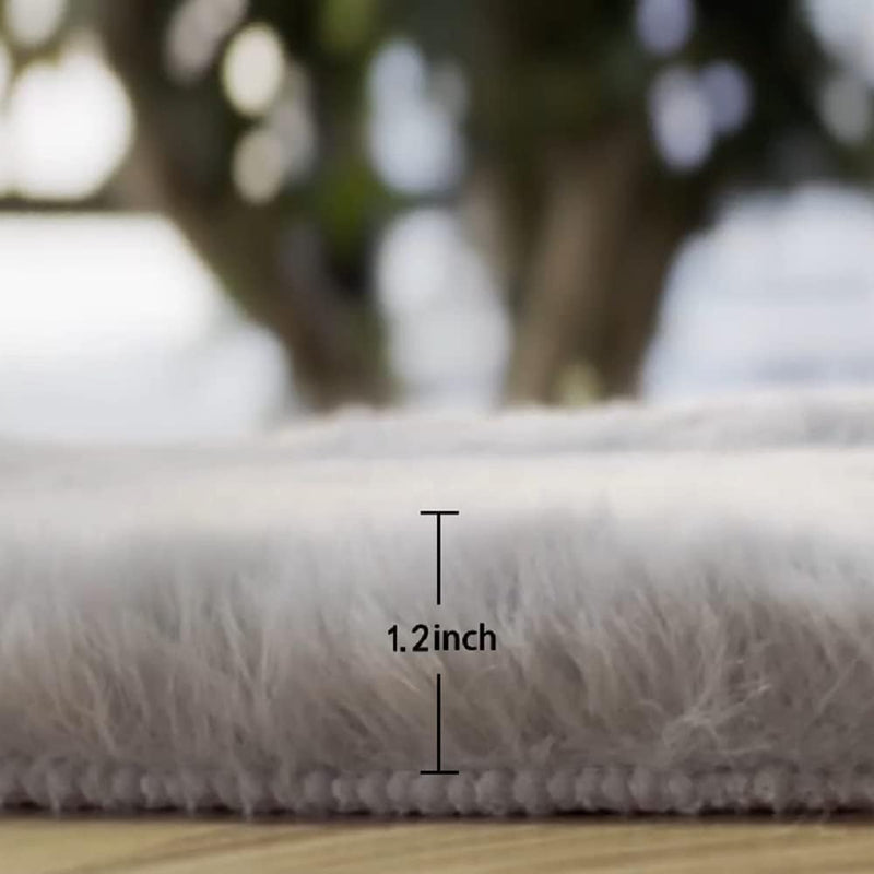 Fluffy Living Room Furry Rugs for Washable Shaggy