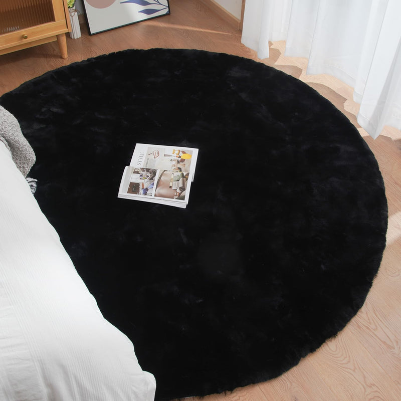 Fluffy Living Room Furry Rugs for Washable Shaggy