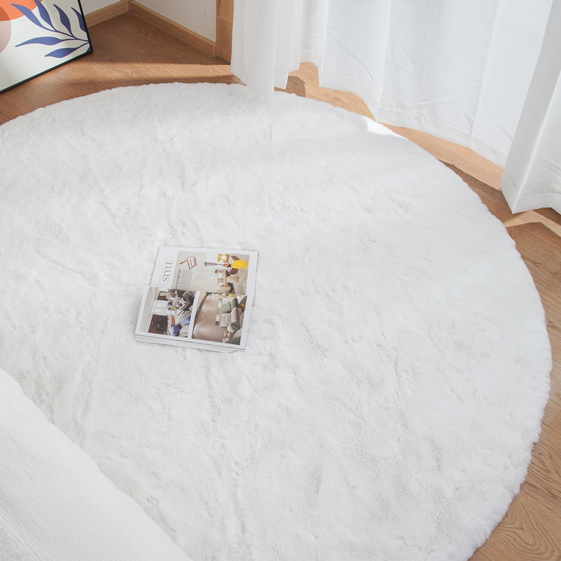 Fluffy Living Room Furry Rugs for Washable Shaggy