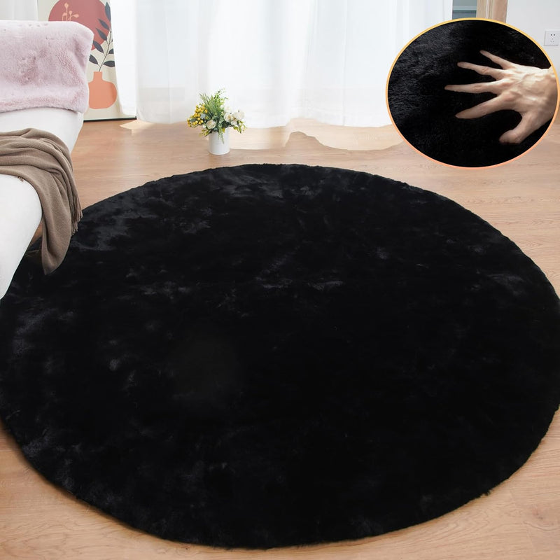Fluffy Living Room Furry Rugs for Washable Shaggy