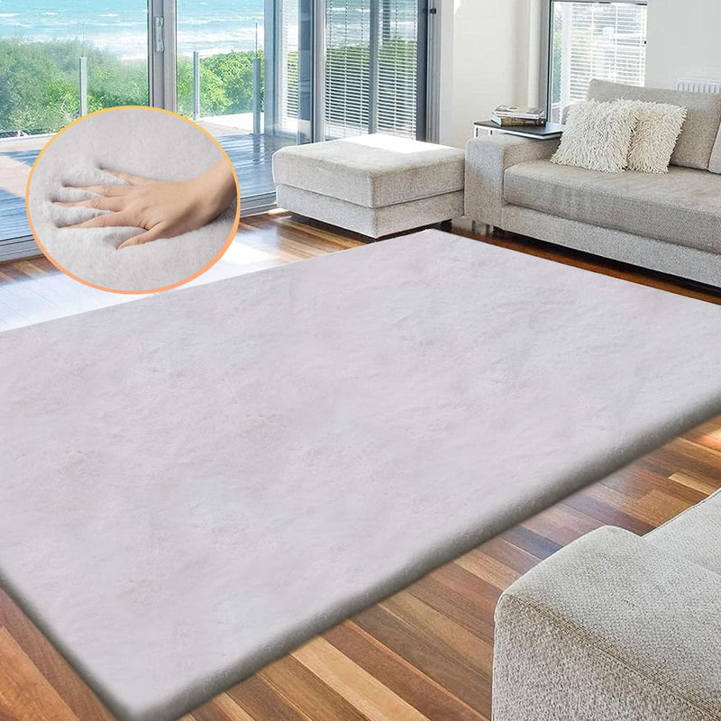 Fluffy Living Room Furry Rugs for Washable Shaggy