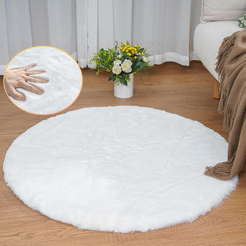 Fluffy Living Room Furry Rugs for Washable Shaggy