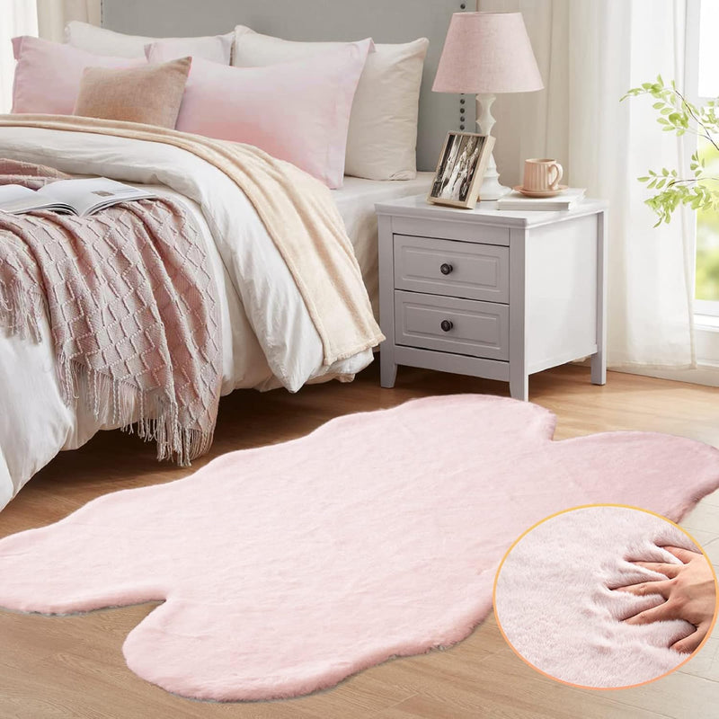 Fluffy Living Room Furry Rugs for Washable Shaggy