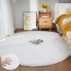 Fluffy Living Room Furry Rugs for Washable Shaggy