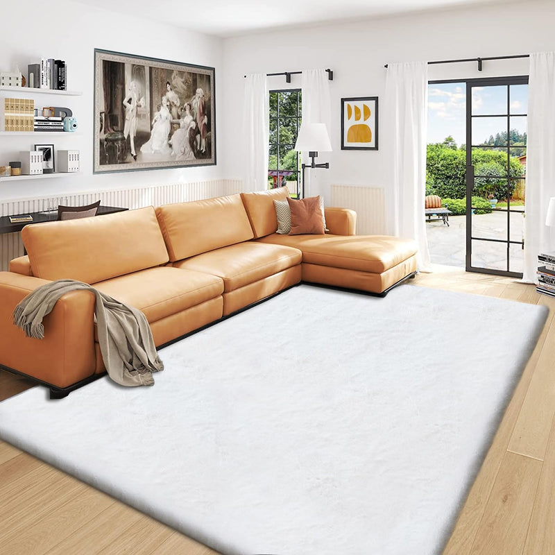 Fluffy Living Room Furry Rugs for Washable Shaggy