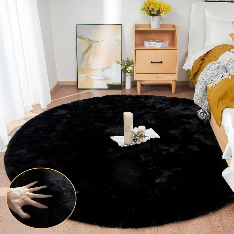 Fluffy Living Room Furry Rugs for Washable Shaggy