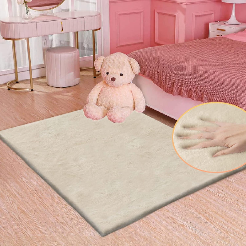 Fluffy Living Room Furry Rugs for Washable Shaggy