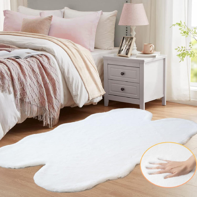 Fluffy Living Room Furry Rugs for Washable Shaggy