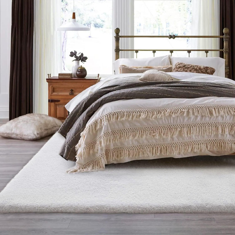 Fluffy Living Room Furry Rugs for Washable Shaggy