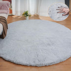 Fluffy Living Room Furry Rugs for Washable Shaggy