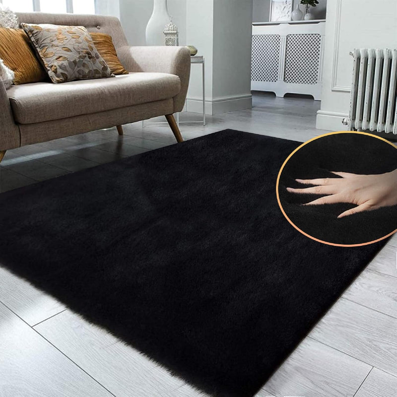 Fluffy Living Room Furry Rugs for Washable Shaggy