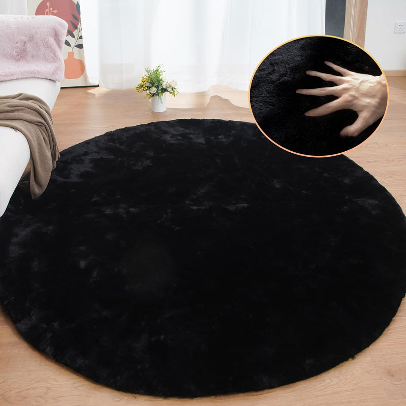 Fluffy Living Room Furry Rugs for Washable Shaggy