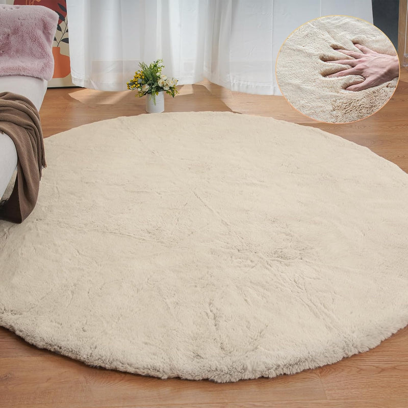 Fluffy Living Room Furry Rugs for Washable Shaggy