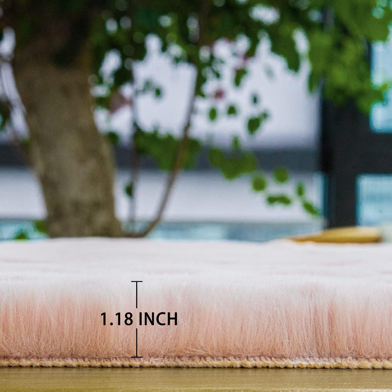 Fluffy Living Room Furry Rugs for Washable Shaggy