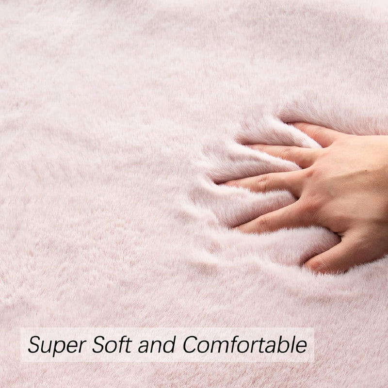 Fluffy Living Room Furry Rugs for Washable Shaggy