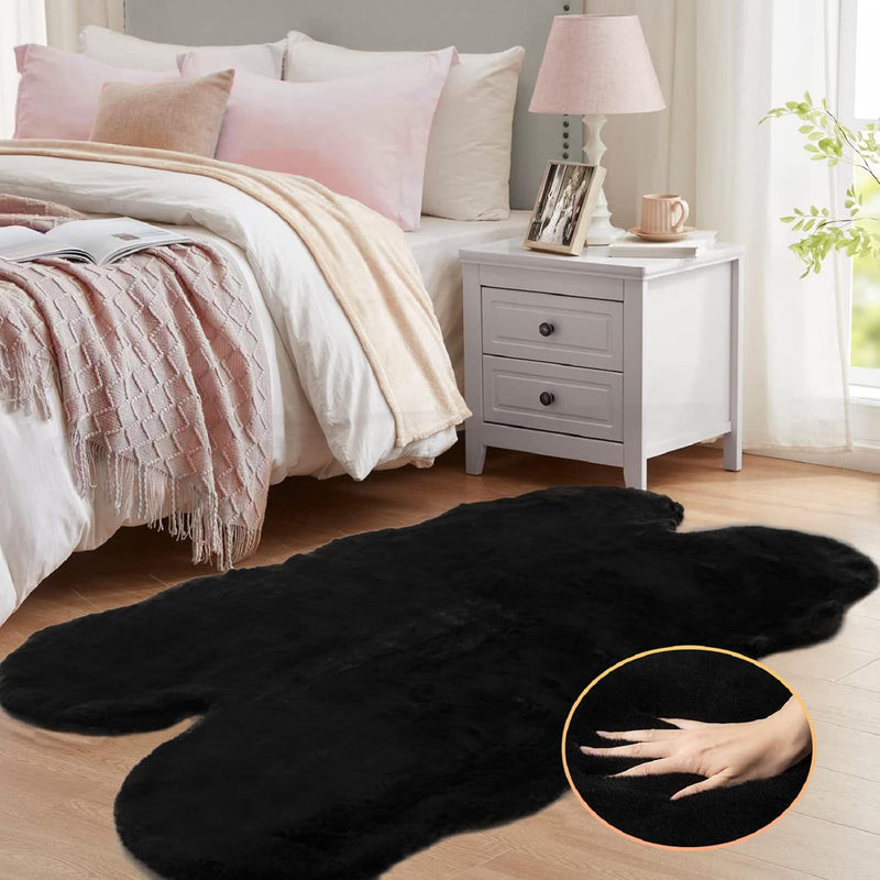 Fluffy Living Room Furry Rugs for Washable Shaggy