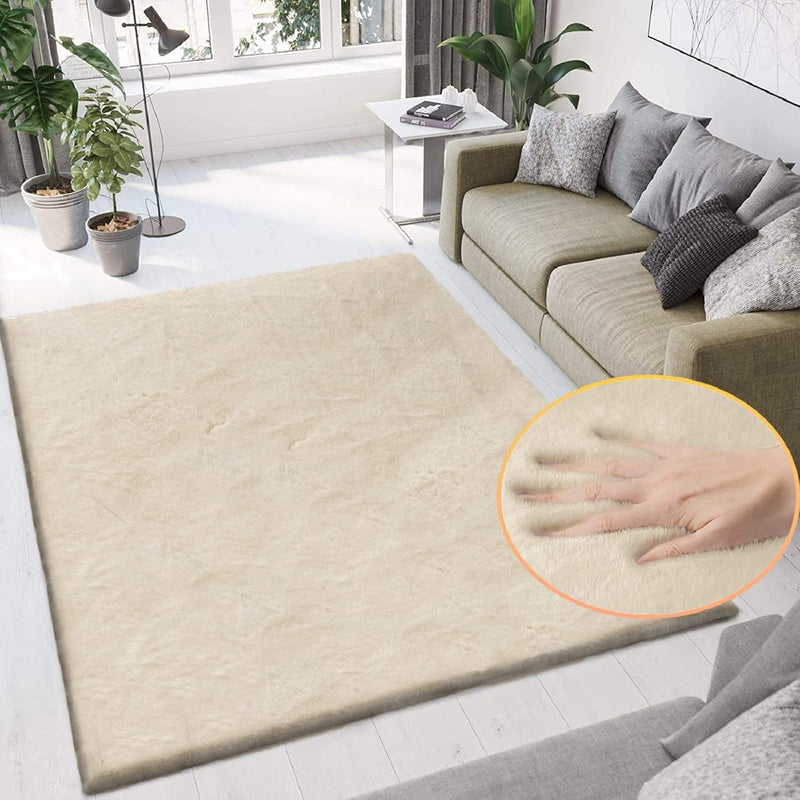Fluffy Living Room Furry Rugs for Washable Shaggy