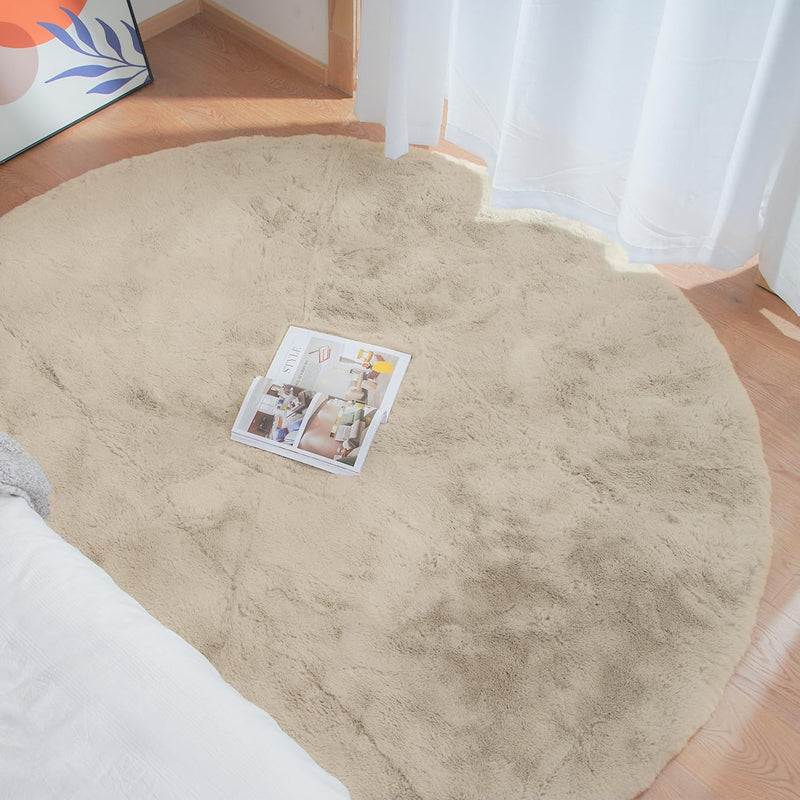 Fluffy Living Room Furry Rugs for Washable Shaggy