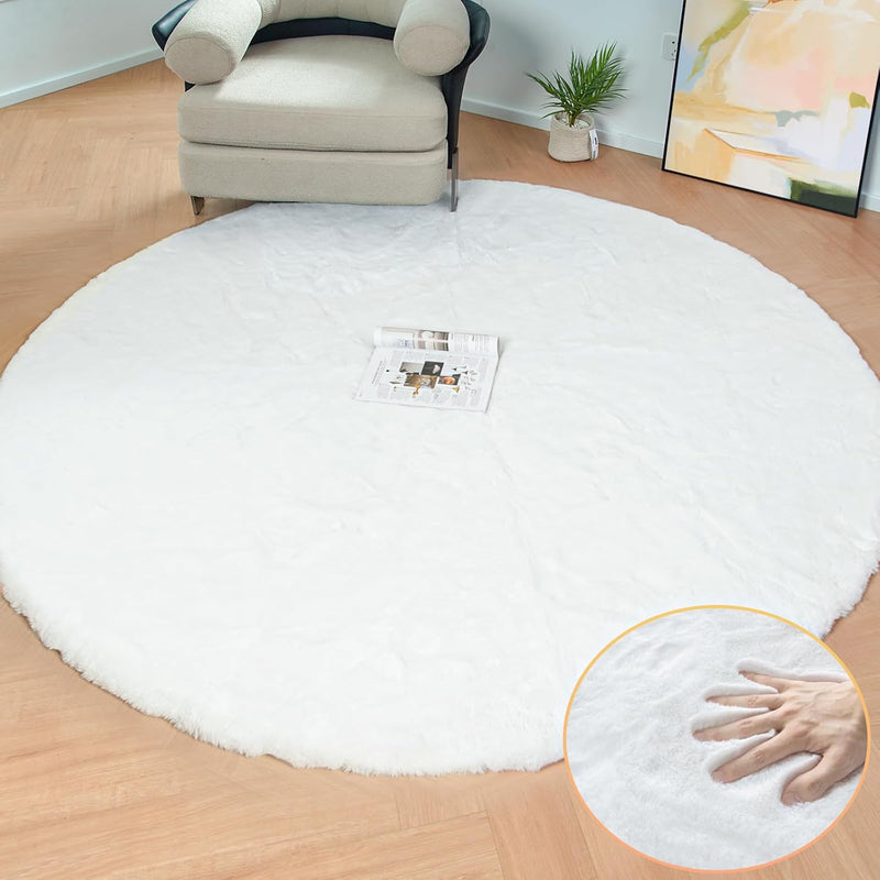 Fluffy Living Room Furry Rugs for Washable Shaggy