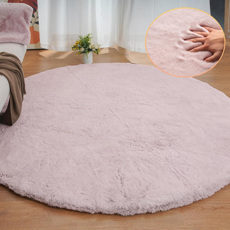 Fluffy Living Room Furry Rugs for Washable Shaggy