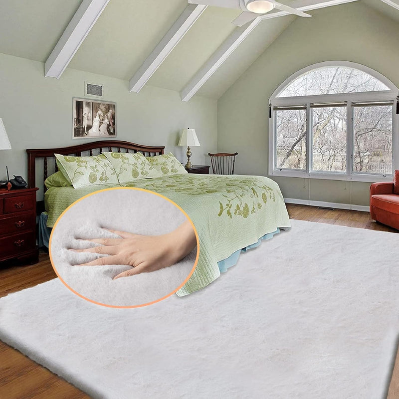 Fluffy Living Room Furry Rugs for Washable Shaggy