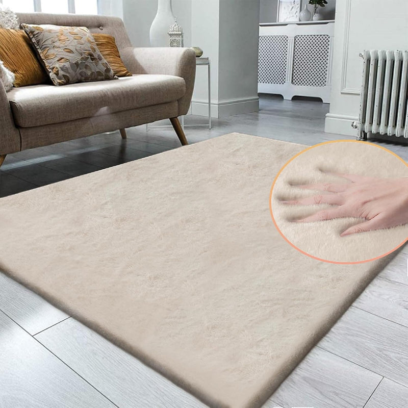 Fluffy Living Room Furry Rugs for Washable Shaggy