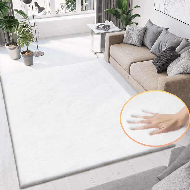 Fluffy Living Room Furry Rugs for Washable Shaggy