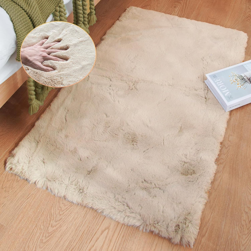 Fluffy Living Room Furry Rugs for Washable Shaggy