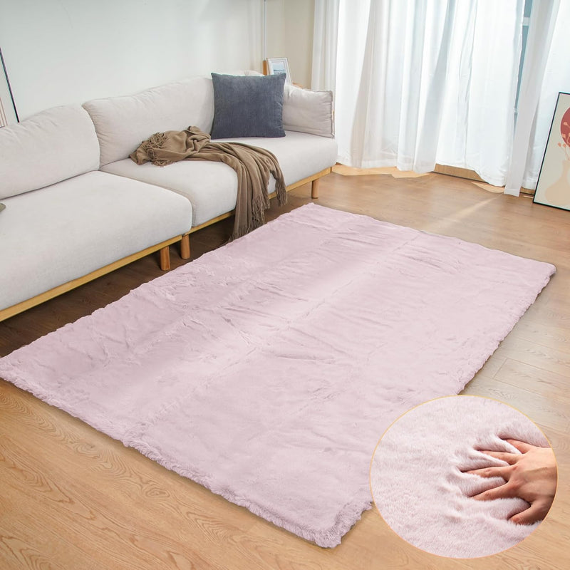 Fluffy Living Room Furry Rugs for Washable Shaggy