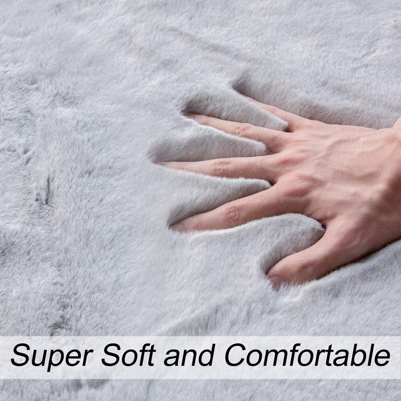 Fluffy Living Room Furry Rugs for Washable Shaggy