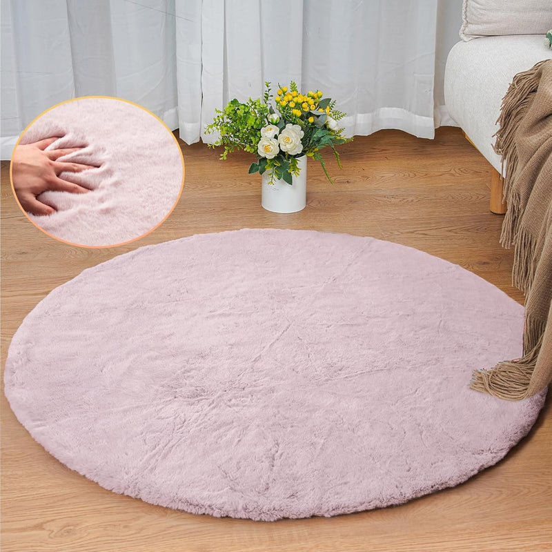 Fluffy Living Room Furry Rugs for Washable Shaggy
