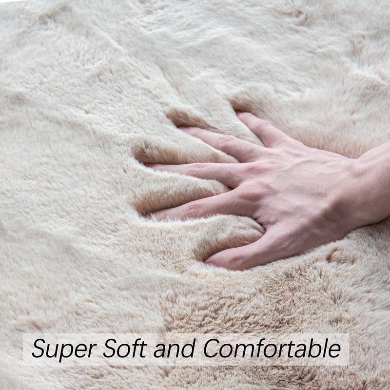 Fluffy Living Room Furry Rugs for Washable Shaggy