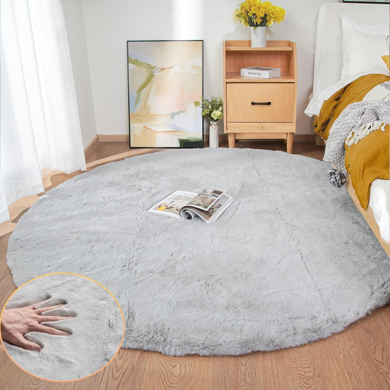 Fluffy Living Room Furry Rugs for Washable Shaggy