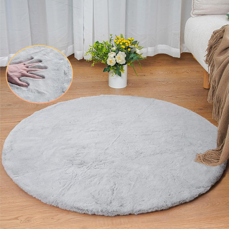 Fluffy Living Room Furry Rugs for Washable Shaggy
