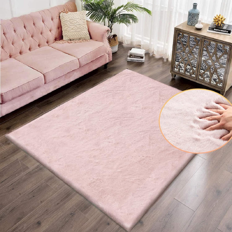Fluffy Living Room Furry Rugs for Washable Shaggy