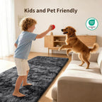 Fluffy Rugs Living Room Soft Large Carpet