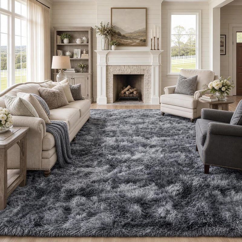 Fluffy Rugs Living Room Soft Large Carpet