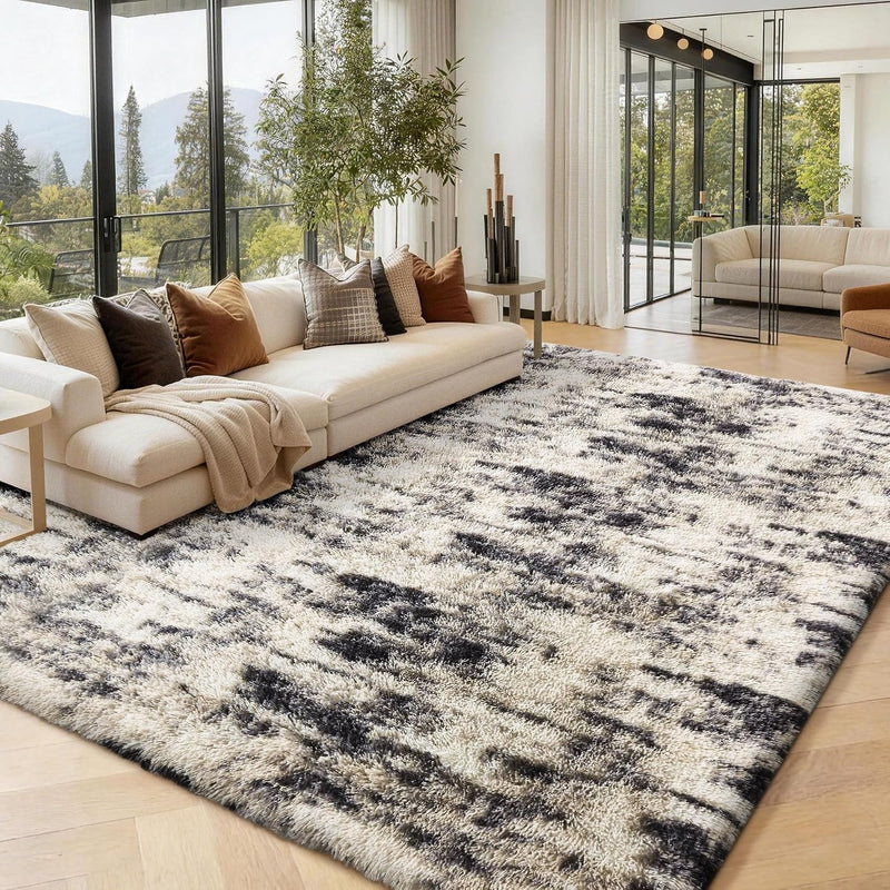 Fluffy Rugs Living Room Soft Large Carpet