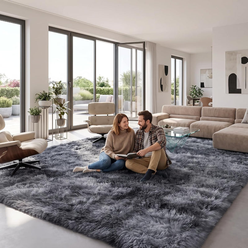 Fluffy Rugs Living Room Soft Large Carpet