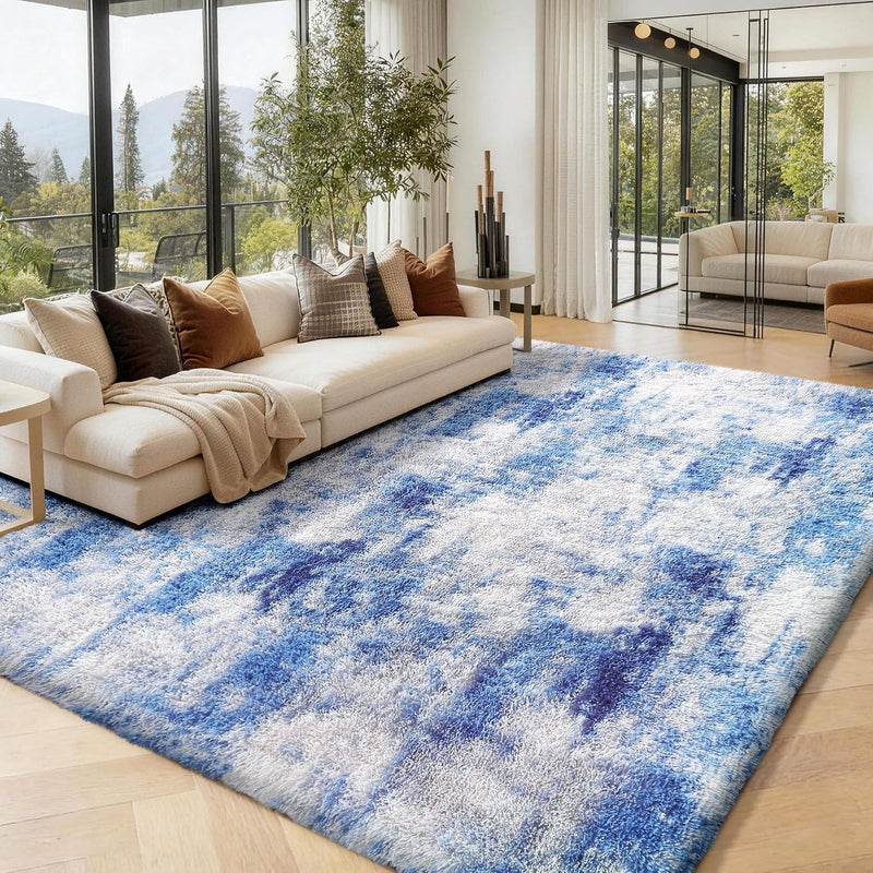 Fluffy Rugs Living Room Soft Large Carpet