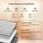 Fluffy Rugs Living Room Soft Shaggy Carpet