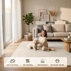 Fluffy Rugs Living Room Soft Shaggy Carpet