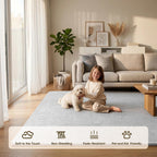 Fluffy Rugs Living Room Soft Shaggy Carpet