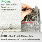 Fluffy Shaggy Rug for Living Room Bedroom