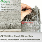 Fluffy Shaggy Rug for Living Room Bedroom