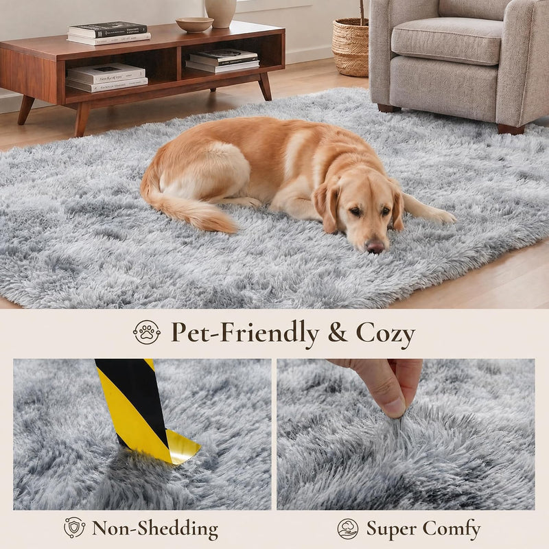 Fluffy Shaggy Rug Soft Plush Carpet