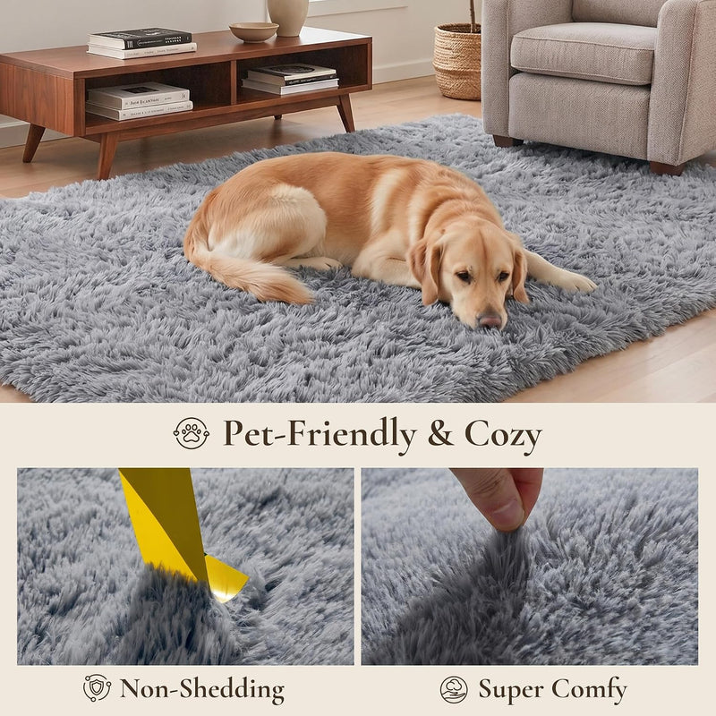 Fluffy Shaggy Rug Soft Plush Carpet