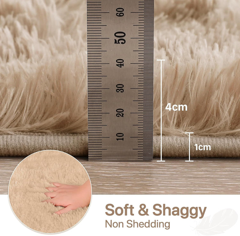 Fluffy Shaggy Rug Soft Plush Carpet